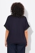 Bluseshirt, oversized, bådudskæring, lange ærmer
