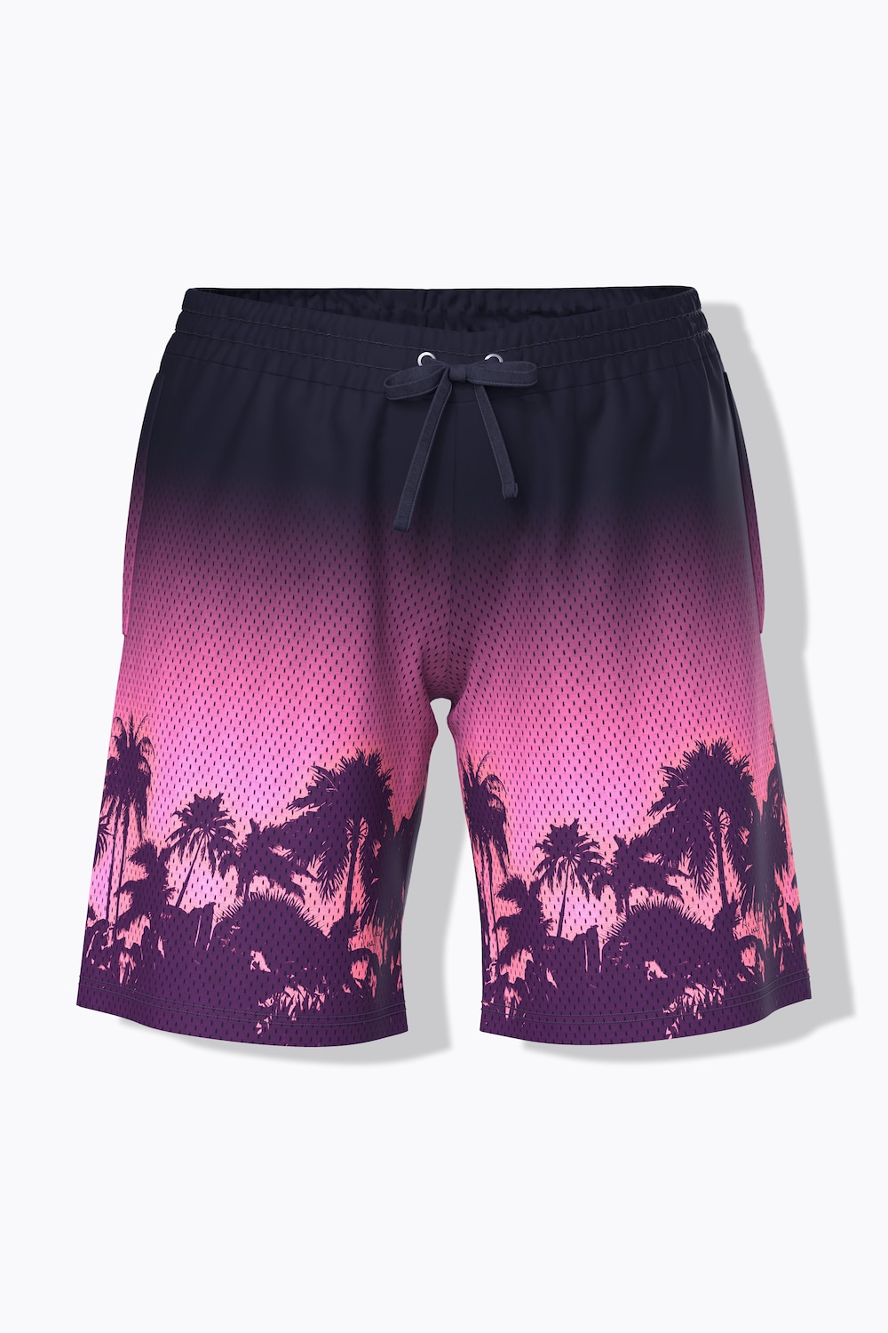 Stora storlekar Sportiga shorts, Dam, svart, storlek: 50/52, Polyester, Ulla Popken