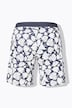Aktiv-shorts, mesh, fisk, brede ben, elastisk linning
