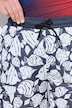 Aktiv-shorts, mesh, fisk, brede ben, elastisk linning