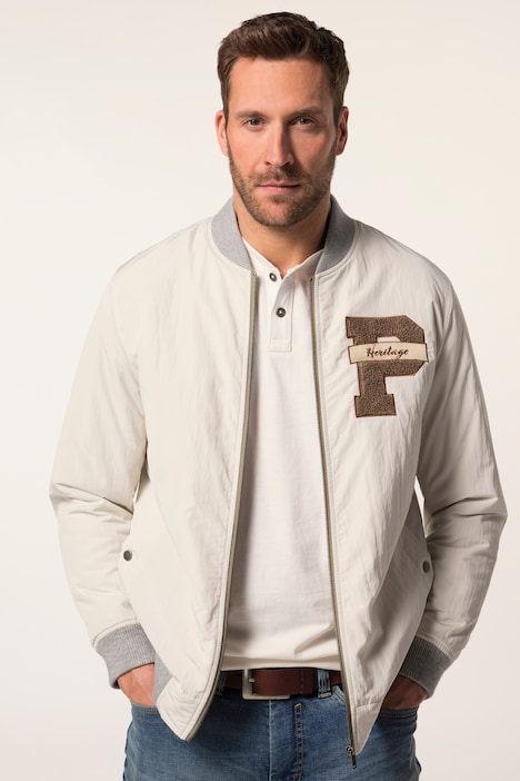 JP 1880 blouson, college-stil, badge, 2 lommer, opp til 7 XL