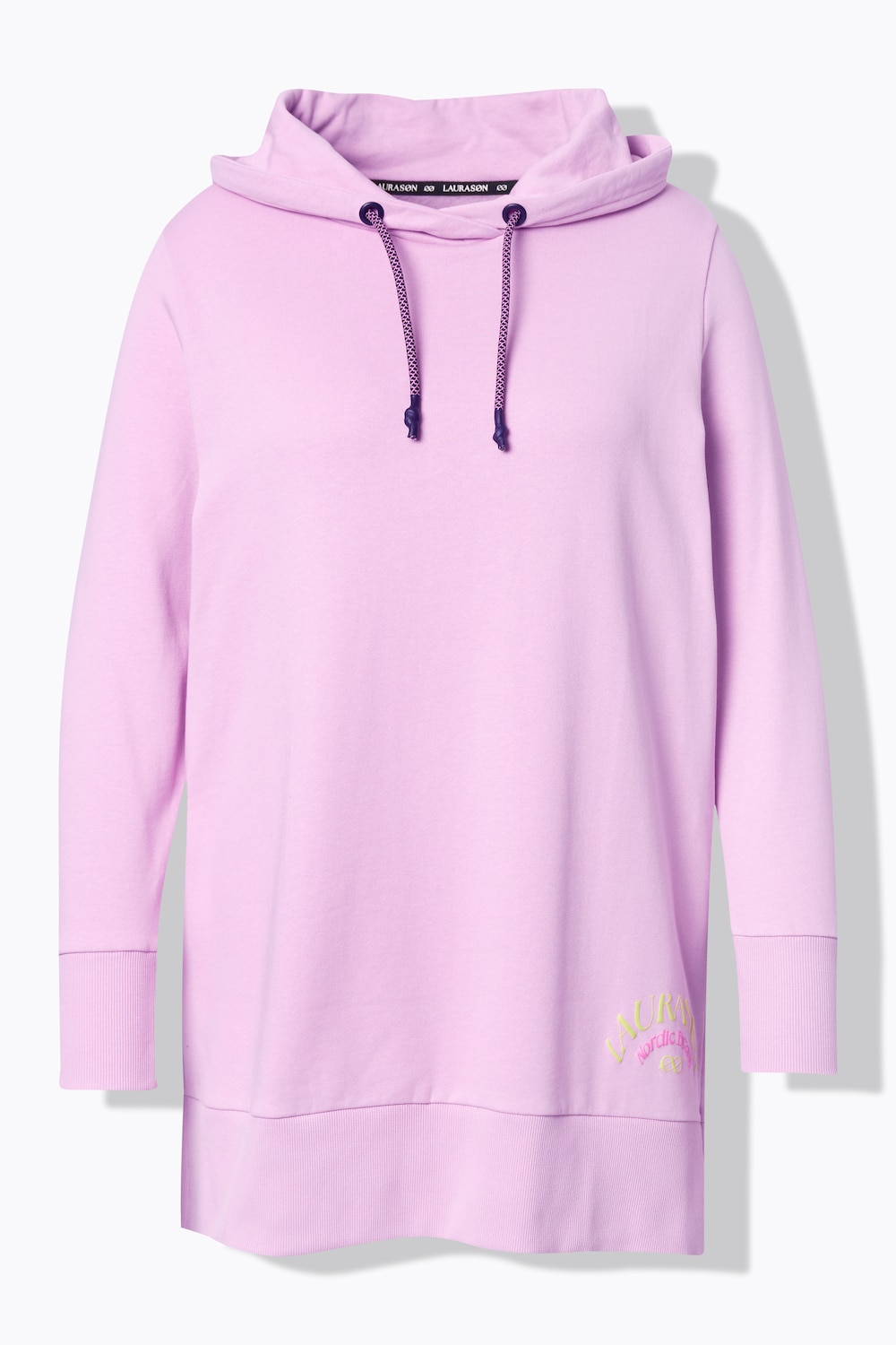 Stora storlekar Mjukiströja, Dam, lila, storlek: 48/50, Bomull/Polyester, LAURASON