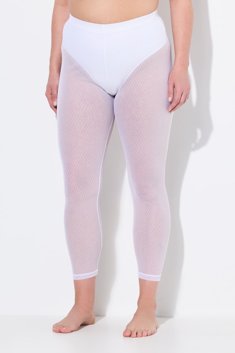 Strumpf-Leggings, Mesh, knöchellang