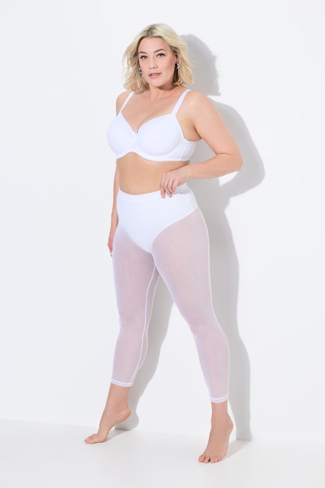 Strumpf-Leggings, Mesh, knöchellang