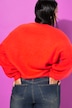Pullover, oversized, Zierperlen
