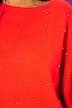 Pullover, oversized, Zierperlen