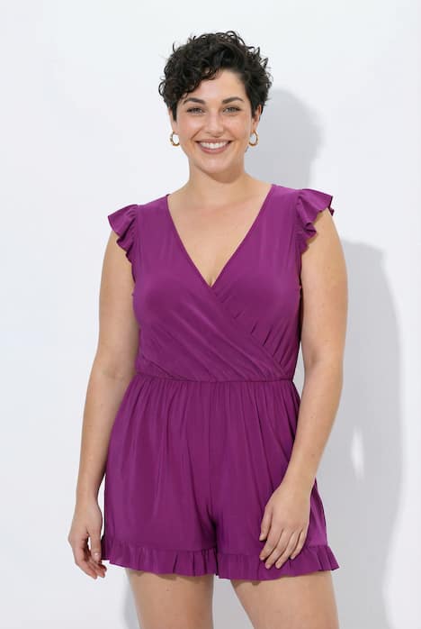 Badekleid, Shorts, Softcups, Flügelärmel, recycelt