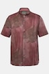 STHUGE skjorte med korte ærmer, skjult buttondown-krave og all-over print, boxy pasform, op til str. 8XL