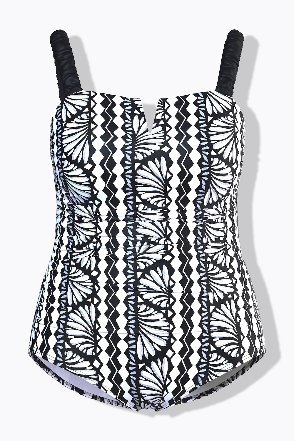 Stora storlekar Baddräkt, Dam, svart, storlek: 48, Polyester/Elastan, Ulla Popken