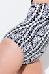 Ammonite Print One Piece Split Neck Swimsuit