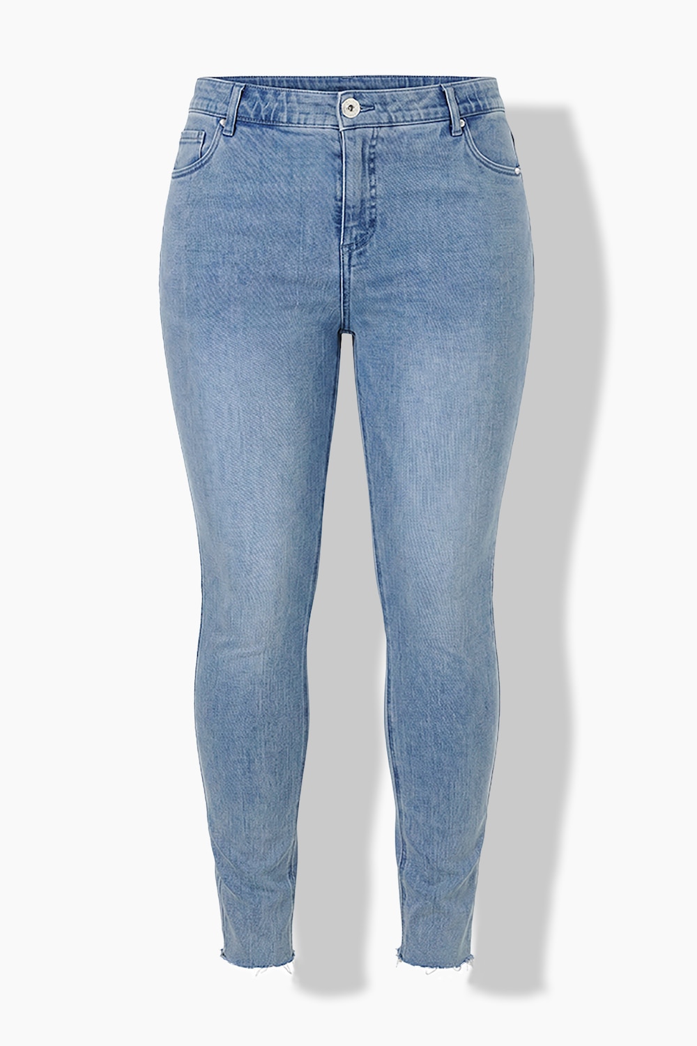 Stora storlekar Skinny-jeans, Dam, blå, storlek: 48, Bomull, Studio Untold