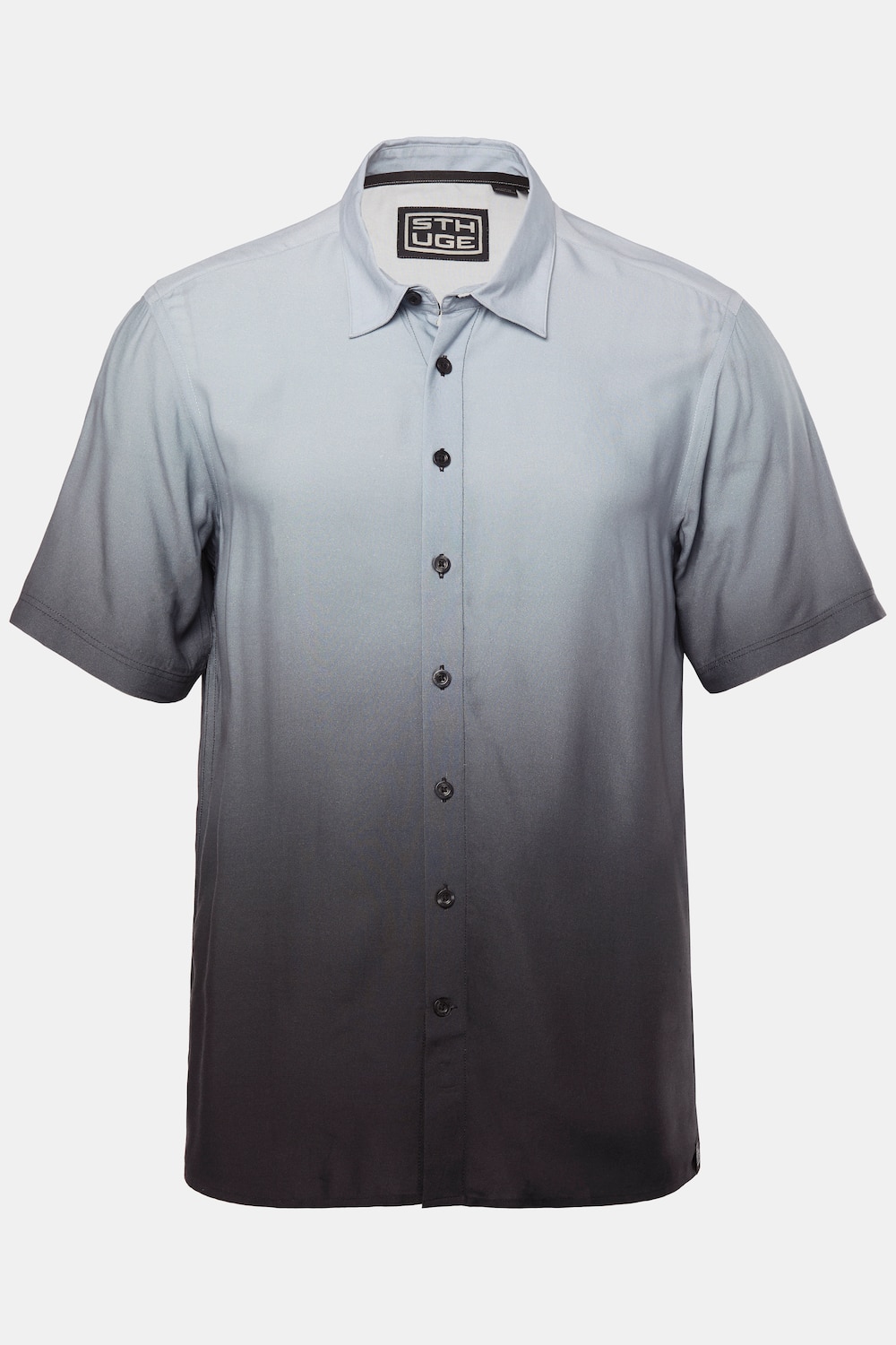 STHUGE Hemd, Halbarm, Kentkragen, DipDye, kastiger Fit, bis 8 XL