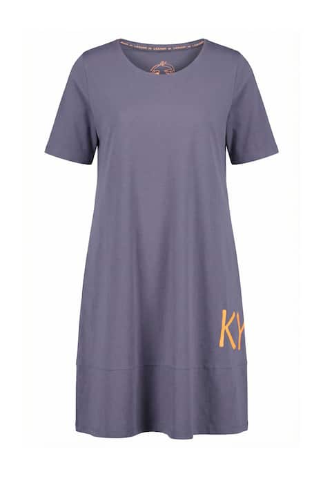 Žerzejové šaty, kulatý výstřih, krátké rukávy, OEKO-TEX Made in Green