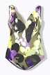 Floral Sweetheart Neckline Swimsuit