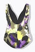 Floral Sweetheart Neckline Swimsuit