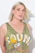 Jungle Sound One Piece Cupless Swimsuit