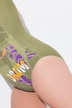 Jungle Sound One Piece Cupless Swimsuit