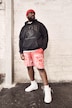 STHUGE Bermuda, elastisk linning, allover print, op til str. 8XL