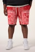 STHUGE Bermuda, elastisk linning, allover print, op til str. 8XL