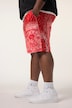 STHUGE Bermuda, elastisk linning, allover print, op til str. 8XL