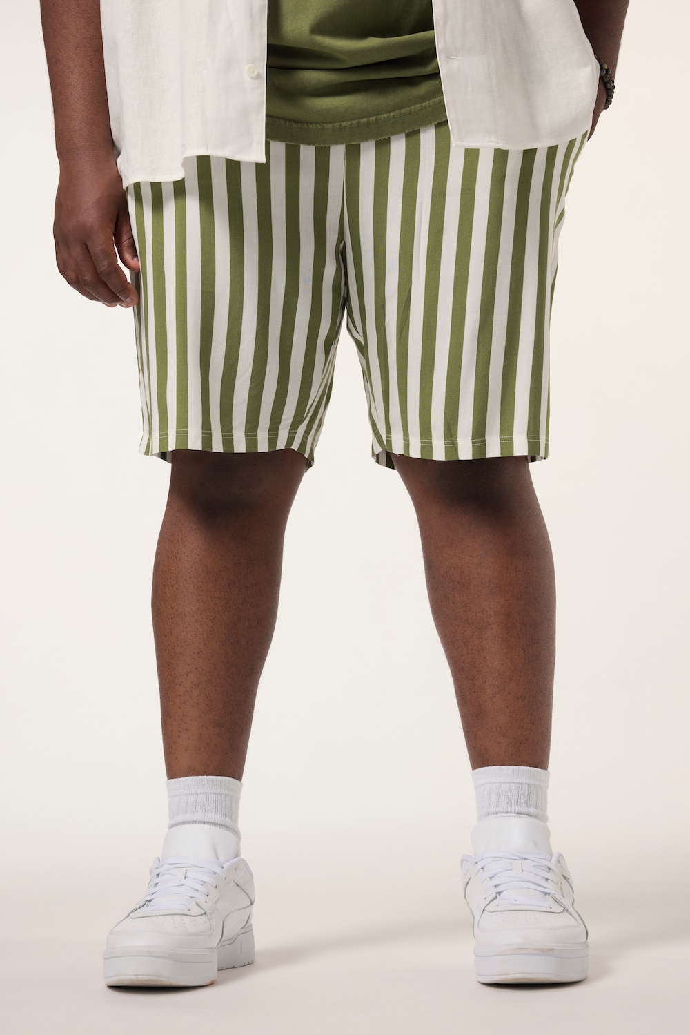 STHUGE Bermuda, Elastikbund, Streifen, bis 8 XL