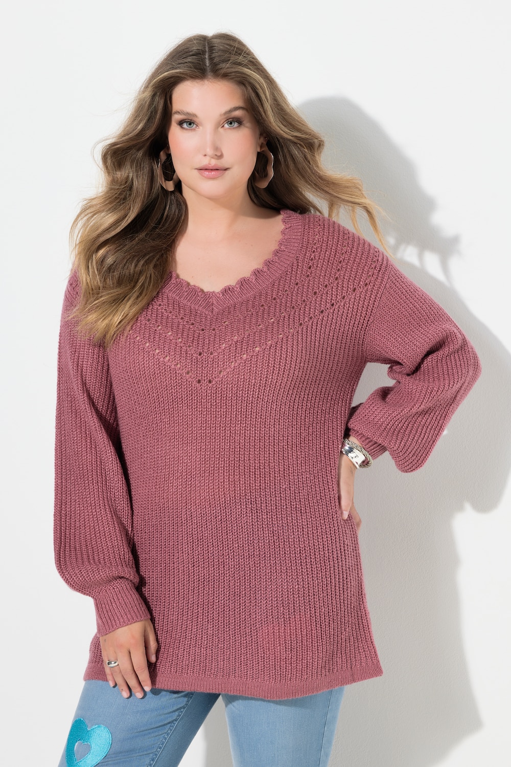 Pullover, Classic Fit, femininer Ausschnitt