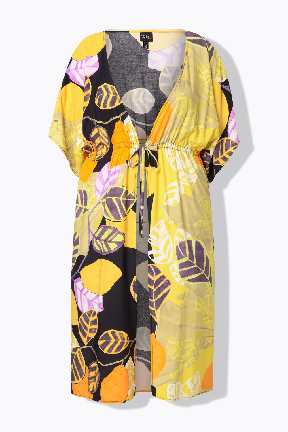 Stora storlekar Kaftan, Dam, svart, storlek: 1=42-48, Viskos, Ulla Popken