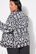 Quiltet jakke, kasseform, all-over print