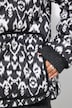 Quiltet jakke, kasseform, all-over print