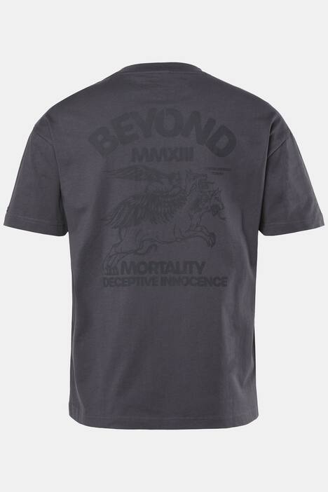 STHUGE T-shirt, korte mouwen, oversized, print op de achterkant, tot 8 XL