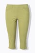 Pantalon capri, fentes d'ourlet, passants de ceinture, coton bio