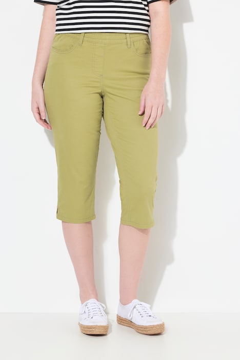 Eco Cotton Elastic Waist Capris