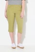 Pantalon capri, fentes d'ourlet, passants de ceinture, coton bio