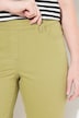 Pantalon capri, fentes d'ourlet, passants de ceinture, coton bio