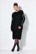 Oversized Seam Long Sleeve Sweater Dress