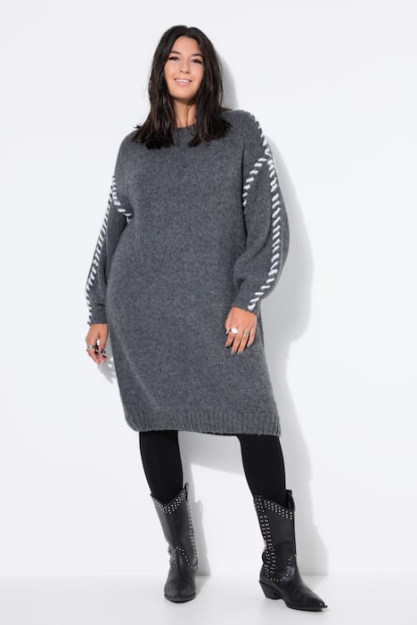 Gebreide jurk, oversized, mooie naden
