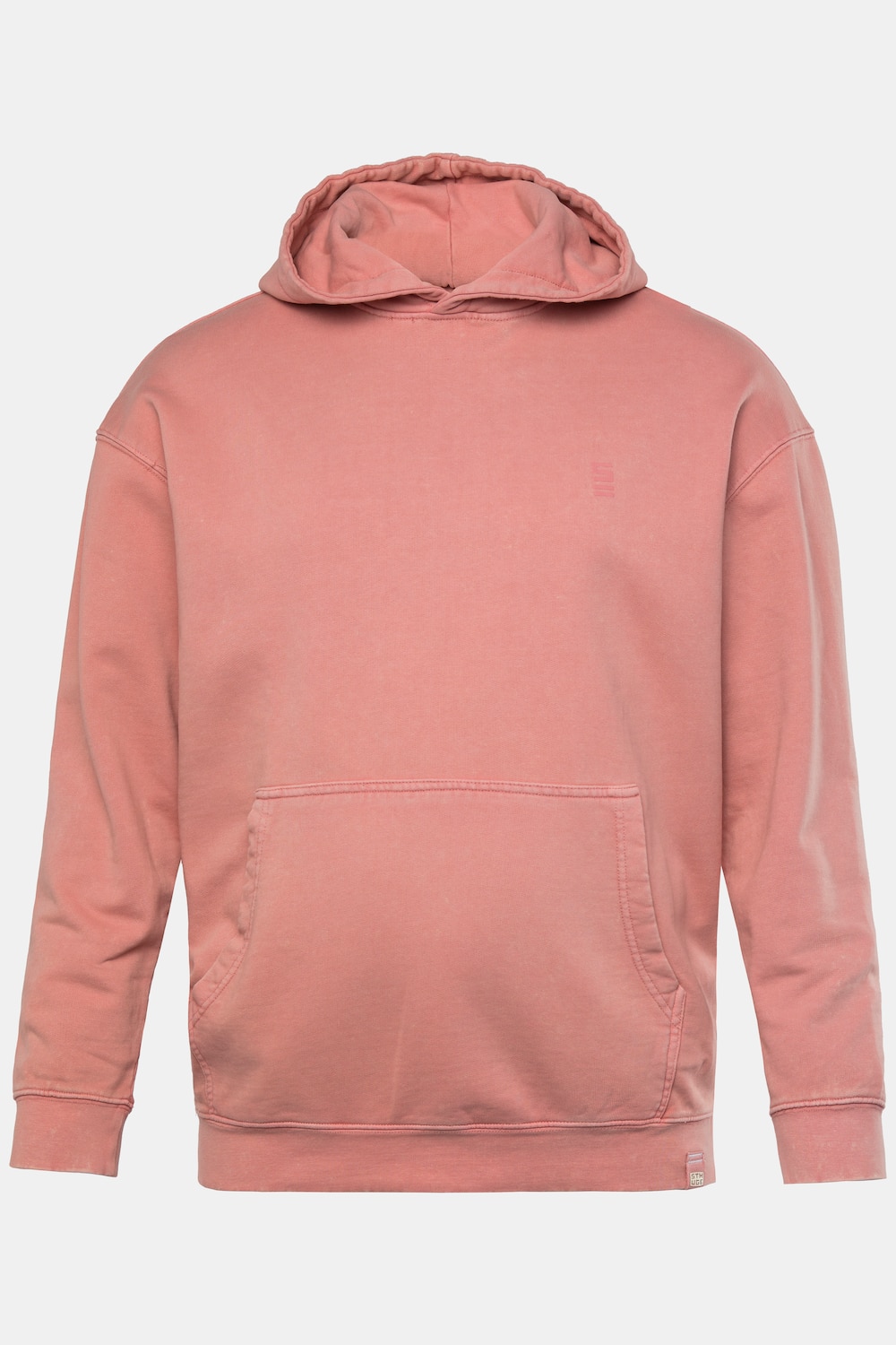 Große Größen STHUGE Hoodie, Herren, rosa, Größe: XXL, Baumwolle, STHUGE