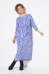 Jerseykleid, Zierbänder, A-Linie, Rundhals, 3/4-Arm