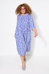 Jerseykleid, Zierbänder, A-Linie, Rundhals, 3/4-Arm