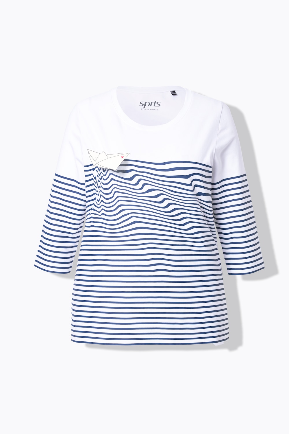 Stora storlekar Shirt, Dam, vit, storlek: 42/44, Bomull, Ulla Popken