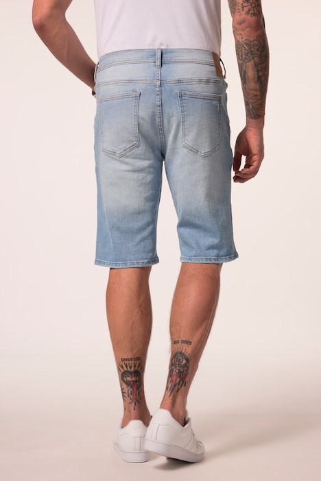 Džínové bermudy JP1880, FLEXNAMIC®, kolekce denim, rovný střih, 5 kapes, do velikosti 72