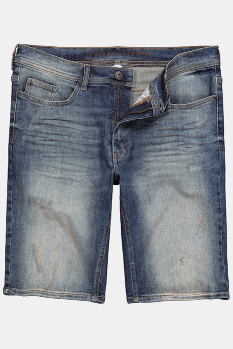 Bermuda en jean JP 1880, technologie FLEXNAMIC®, coupe Straight Fit avec 5 poches - jusqu'à la taille 74