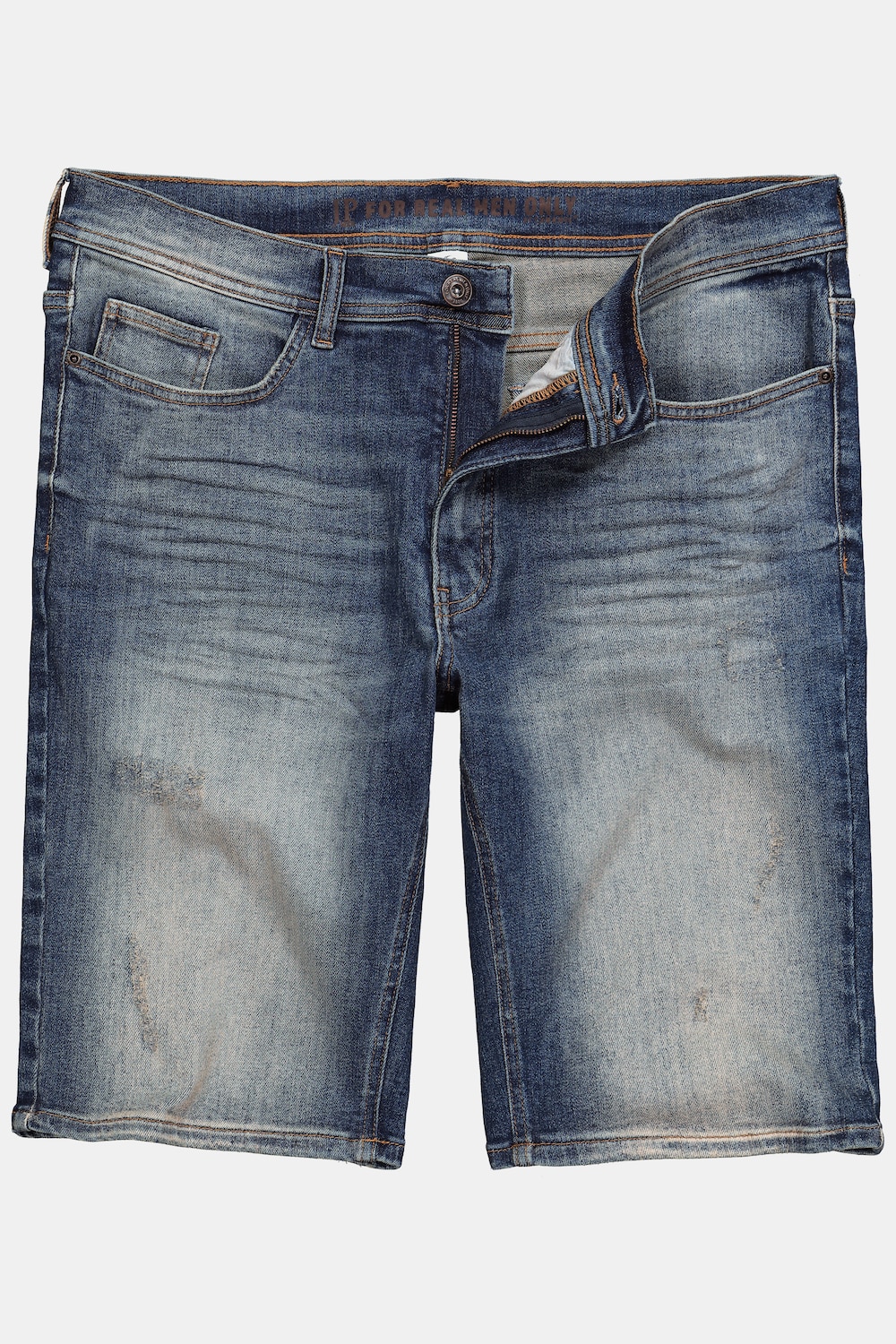 Bermuda en jean JP 1880, technologie FLEXNAMIC®, coupe Straight Fit avec 5 poches - jusqu'à la taille 74