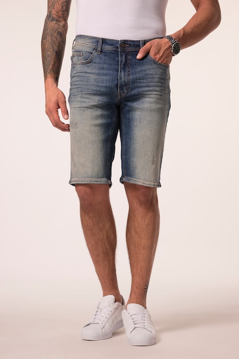 Bermuda en jean JP 1880, technologie FLEXNAMIC®, coupe Straight Fit avec 5 poches - jusqu'à la taille 74