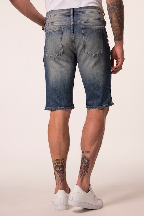 Džínové bermudy JP1880, FLEXNAMIC®, kolekce denim, rovný střih, 5 kapes, do velikosti 72