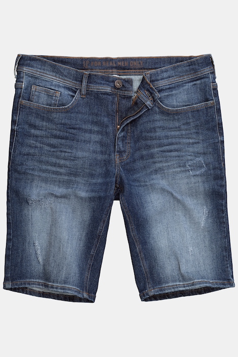 Bermuda en jean JP 1880, technologie FLEXNAMIC®, coupe Straight Fit avec 5 poches - jusqu'à la taille 74