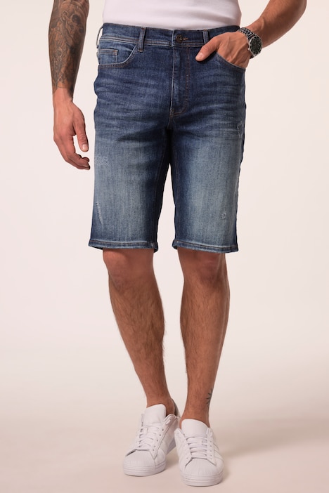 Bermuda en jean JP 1880, technologie FLEXNAMIC®, coupe Straight Fit avec 5 poches - jusqu'à la taille 74