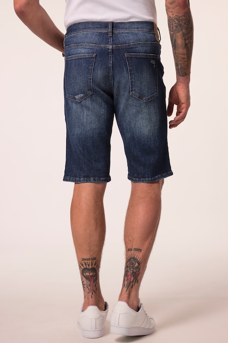 Džínové bermudy JP1880, FLEXNAMIC®, kolekce denim, rovný střih, 5 kapes, do velikosti 72