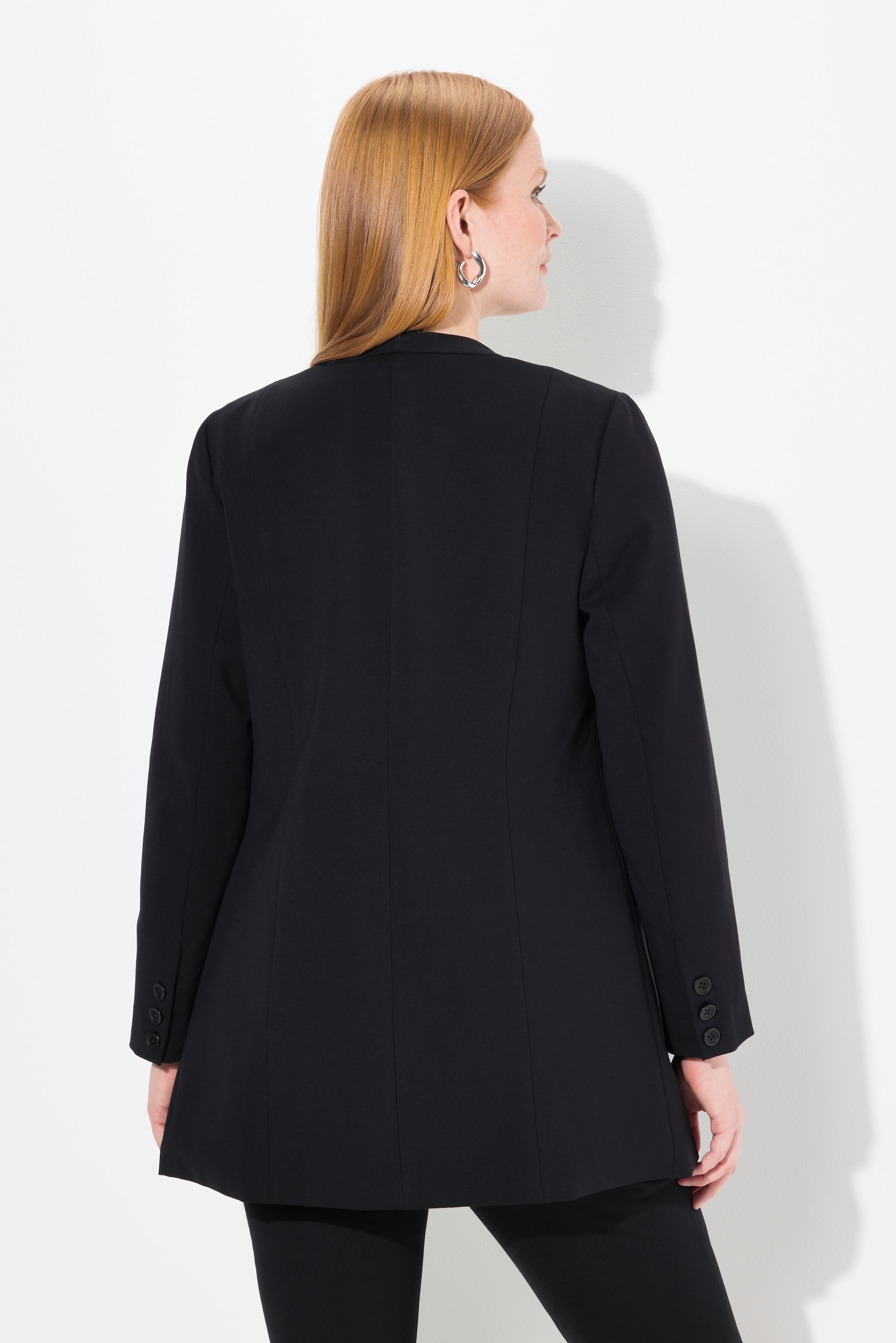 Ulla Popken Damen große Größen Blazer Punto di Roma V Ausschnitt