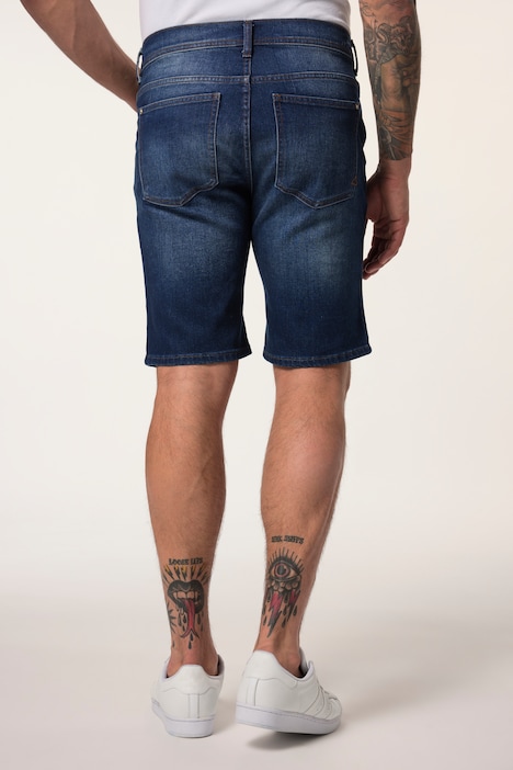 JP AWARE denim bermuda, denim, FLEXNAMIC®, Buik-Fit, gerecyclede polyester